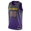 Camiseta Hombre Los Angeles Lakers Personalizadas 2024-25 Nike City Edition Violeta Swingman